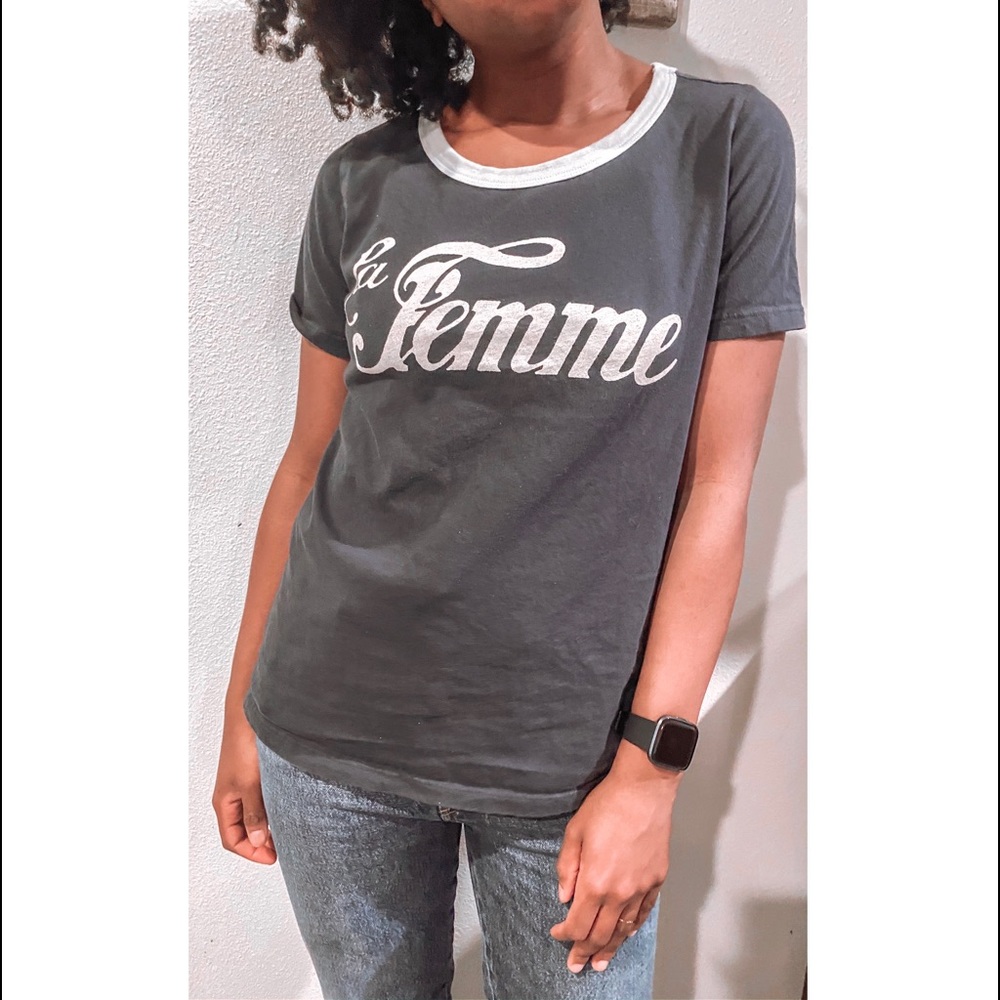 Anthropologie x Sol Angeles la Femme ringer tee